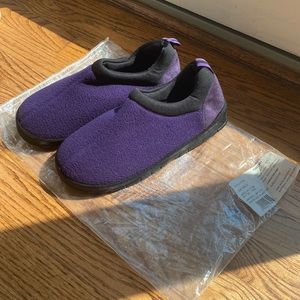 NEW never worn purple slippers